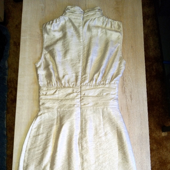 Pretty Satin Dress (Lena brand), Size S, Cream - Picture 3 of 6